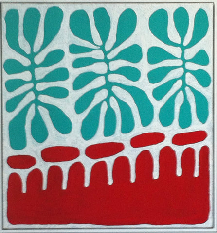 A 89x82cm painting by Mitjili Naparrula.