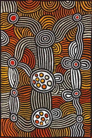 Fiona Young Napanangka 'My Country' painting 95x61cm