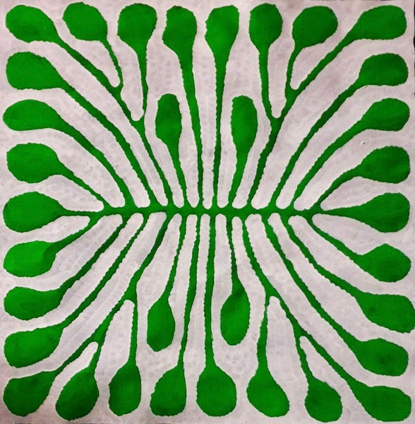 A painting by Aboriginal artist Mitjili Naparrula.