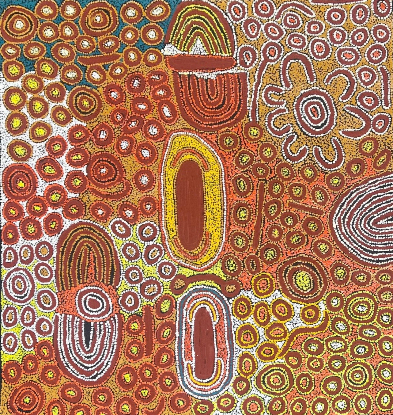 Marlene Young Nungarrayi 'My Country' painting, 105x95cm