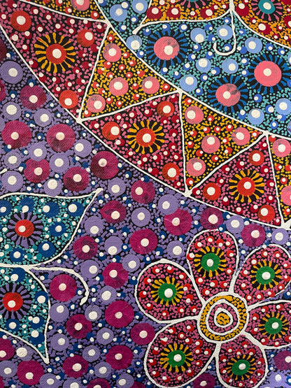 Anna Tilmouth Napangardi 'Atnyerlenge (Native Fuchsia)' painting 36x31cm