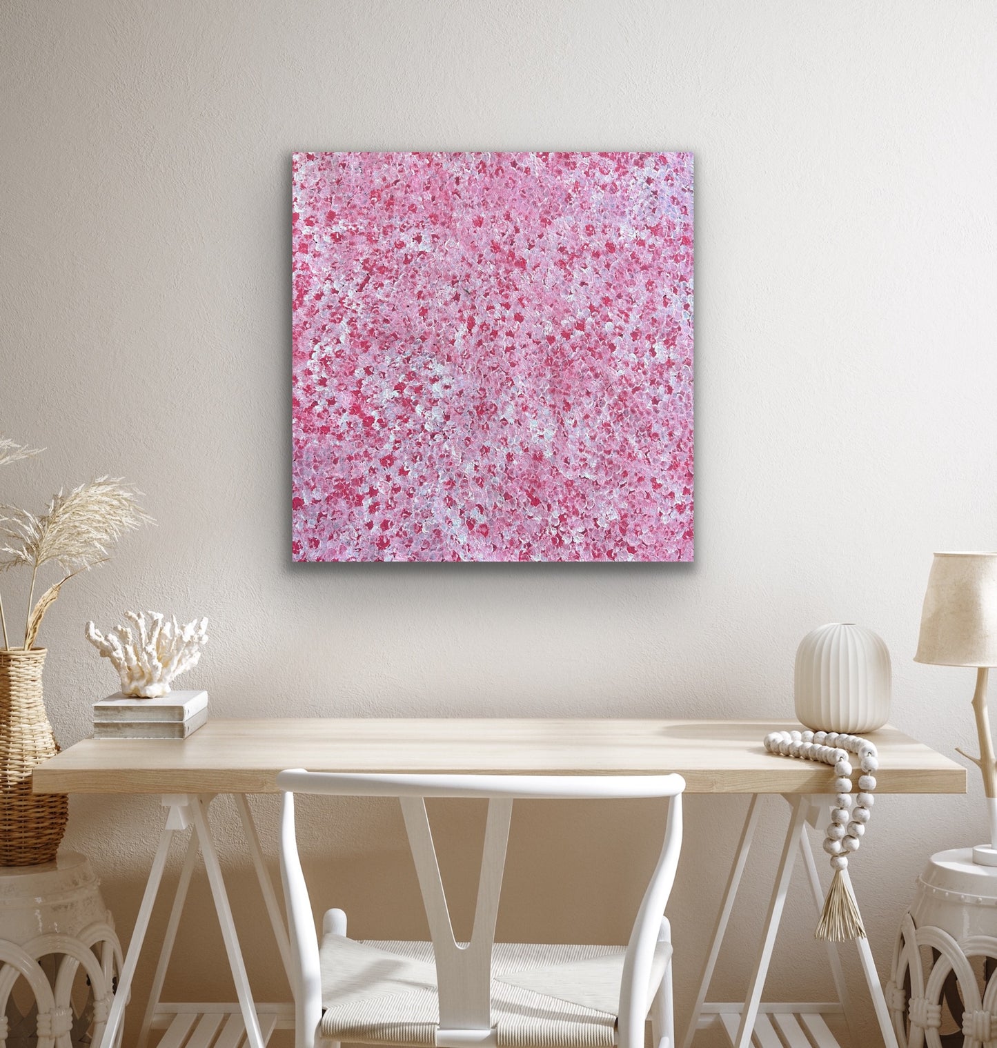 Bessie Pitjara 'Anwekety (Bush Plum) dreaming' painting, 89x85cm