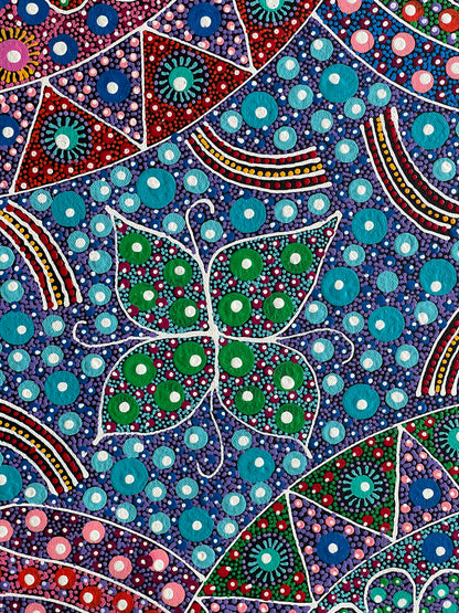 Anna Tilmouth Napangardi 'Atnyerlenge (Native Fuchsia)' painting 48x26cm