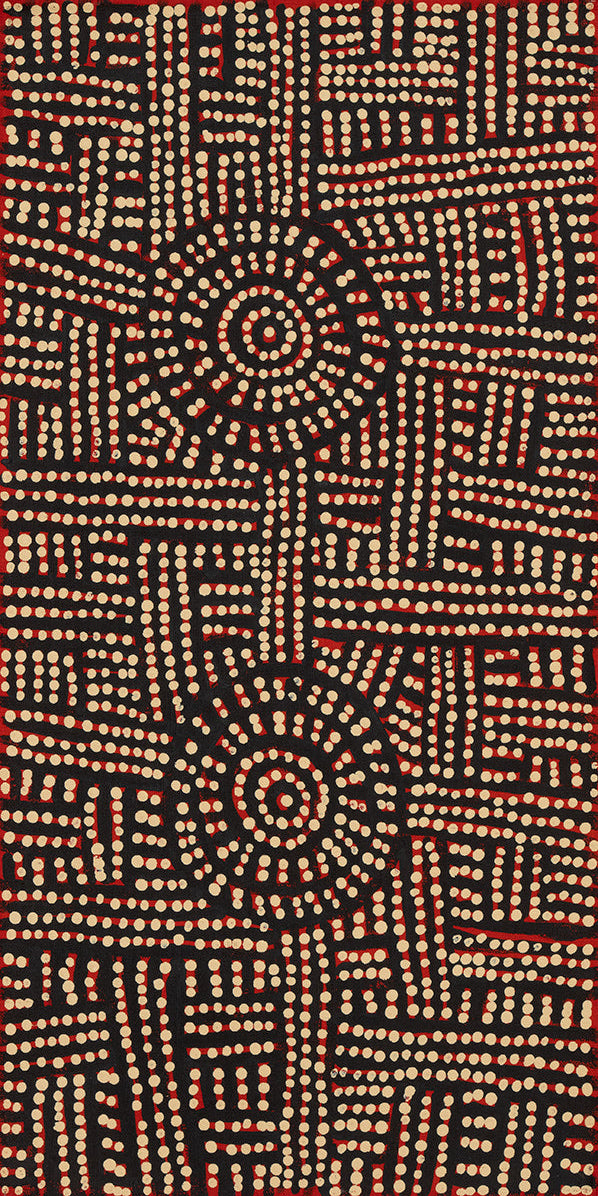 Bambatu Napangardi 'Kungka Tjukurrpa' painting, 30x60cm