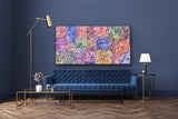 Polly Ngale Bush Plum (Arnwekety) Dreaming painting 110x200cm Multicoloured