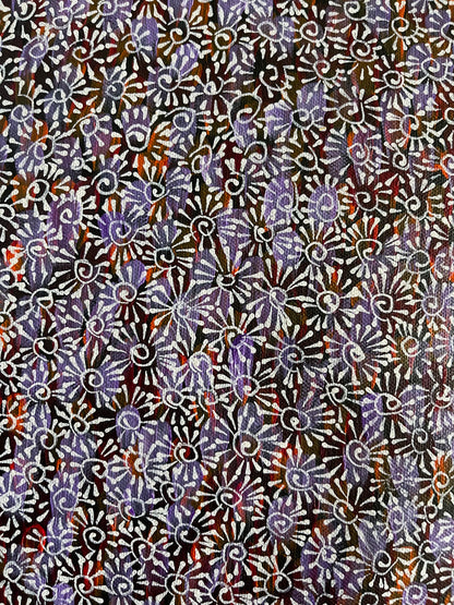 Audrey Morton Kngwarreye Alpitye/Bush Flowers painting 30x30cm