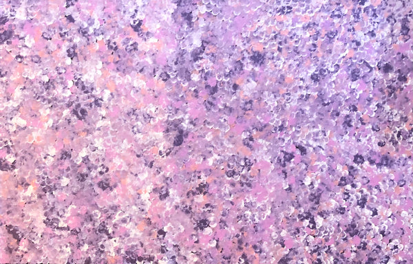 Belinda Golder Kngwarreye Bush Plum Dreaming painting Purple Pink