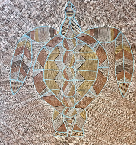 Eddie Blitner 'Turtle' painting 111x105cm