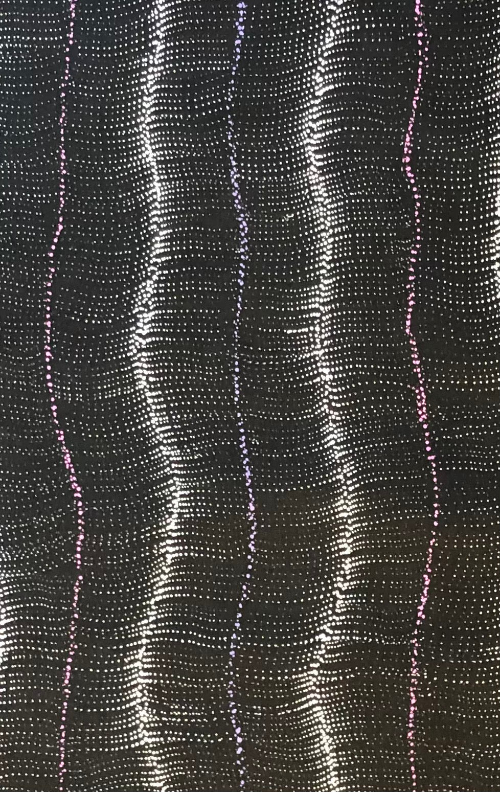Debbie Brown Napaljarri 'Bush Tomato Dreaming (Wanakiji Jukurrpa)' painting 95x150cm Unstretched White Pink Purple