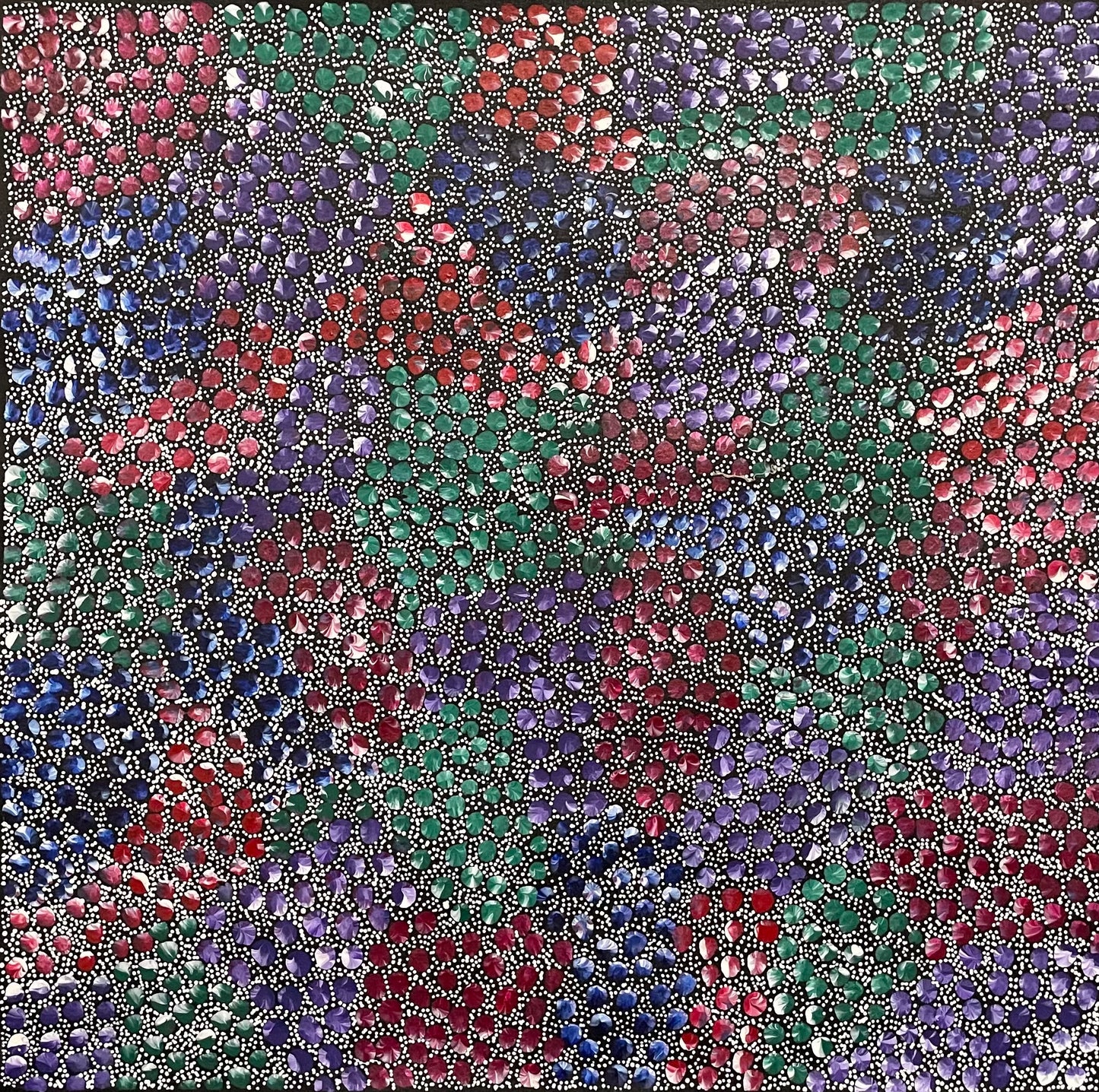 Eileen Bird Kngwarreye 'Arlatyeye (Pencil Yam) Dreaming' painting 60x60cm Multi