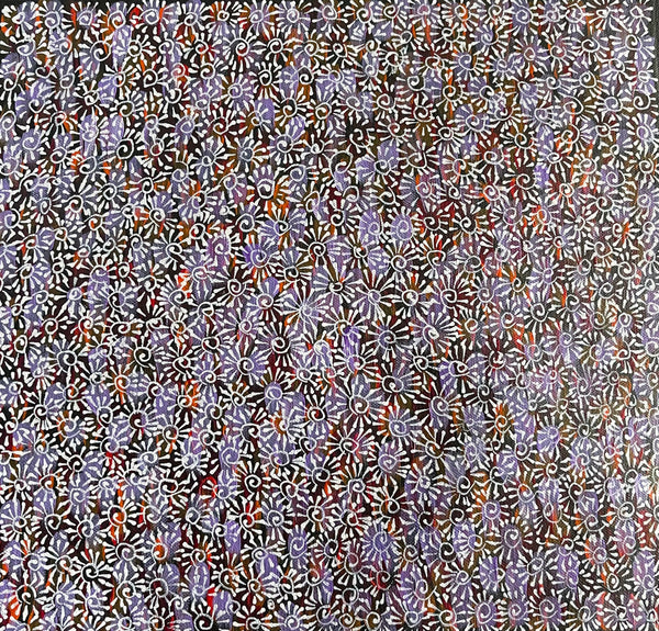 Audrey Morton Kngwarreye Alpitye/Bush Flowers painting 30x30cm