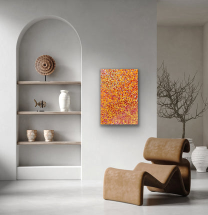 Bessie Pitjara 'Anwekety (Bush Plum)' painting, 90x60cm