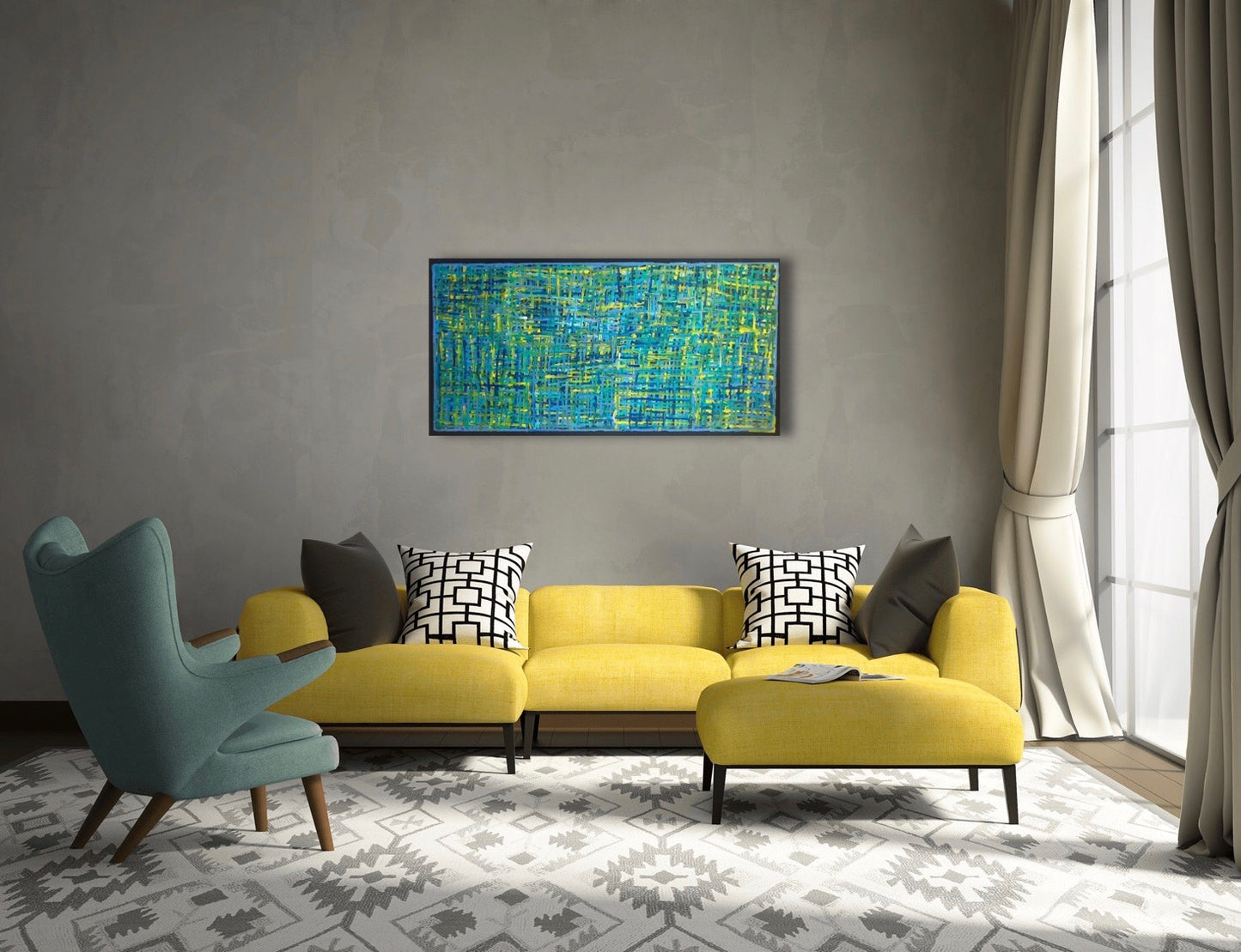 Betty Club Mbitjana My Mother's Dreaming painting 120x60cm