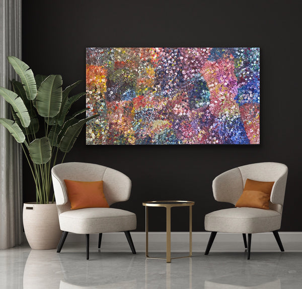 Polly Ngale Bush Plum Dreaming 110x200cm Multicoloured