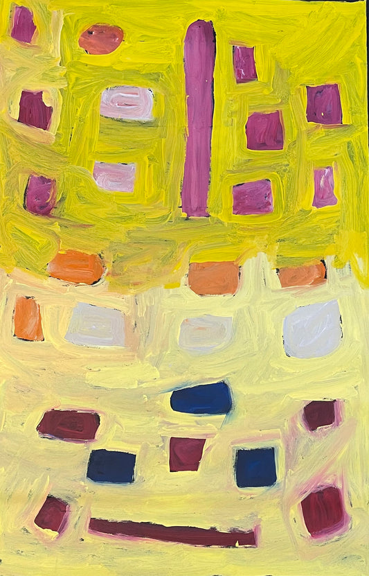 Bob Gibson Tjungurrayi 'Patjantja' painting 155x95cm 