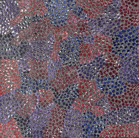 Eileen Bird Kngwarreye 'Arlatyeye (Pencil Yam) Dreaming' painting 60x60cm Multi