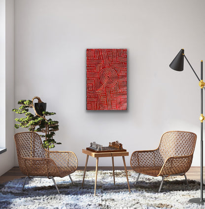 Bambatu Napangardi 'Kungka Tjukurrpa' painting, 60x90cm