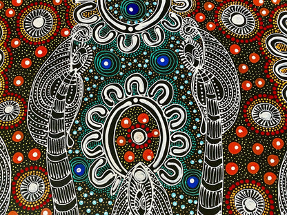 Colleen Wallace Nungarrayi 'Dreamtime Sisters' painting 60x90cm