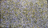 Gloria Petyarre 'Mountain Devil Lizard Dreaming' painting 90x150cm Lilac/Yellow/white