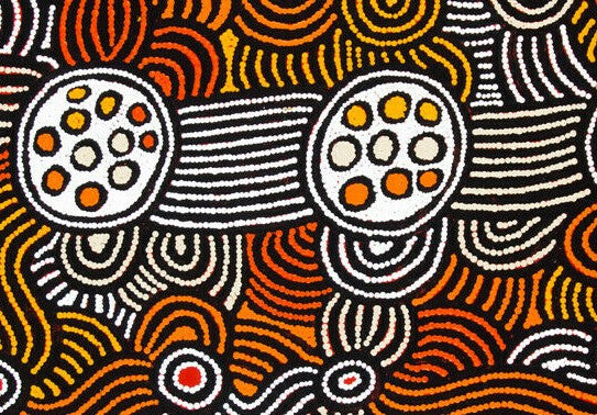 Fiona Young Napanangka 'My Country' painting 95x61cm
