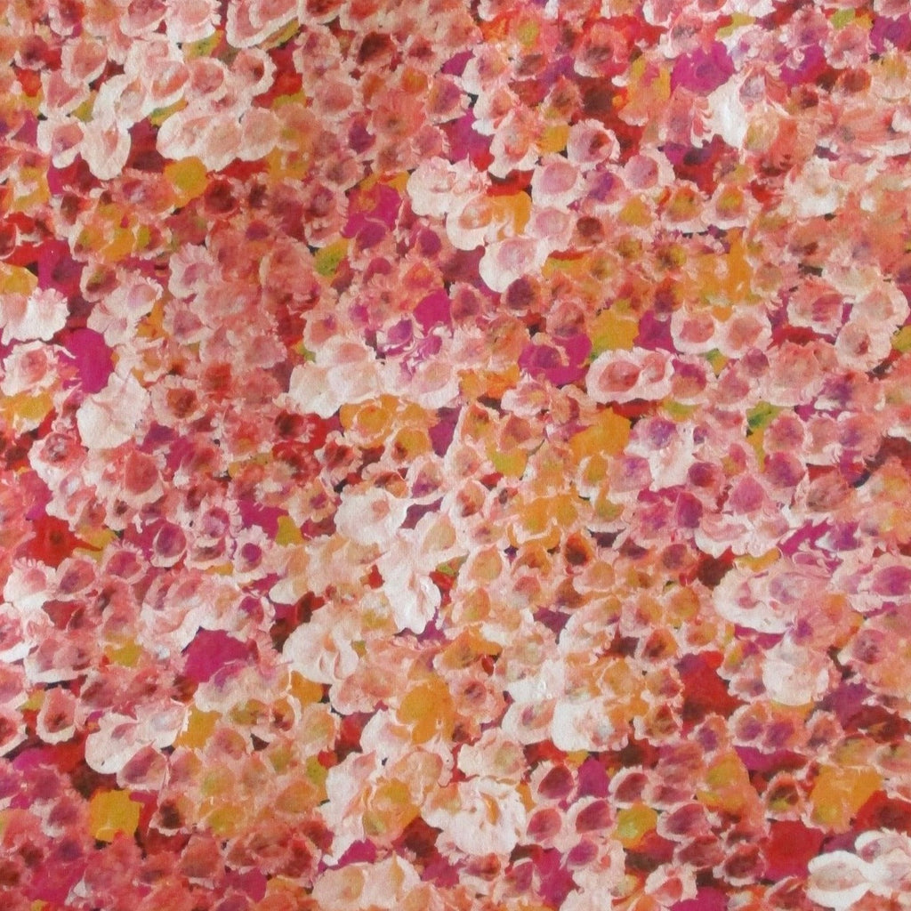 Belinda Golder Kngwarreye Bush Plum Dreaming painting Pink Orange White