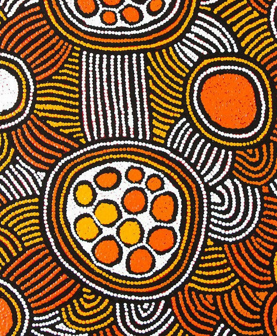 Fiona Young Napanangka 'My Country' painting 89x61cm