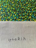 Gloria Petyarre Medicine Leaves painting showing signature