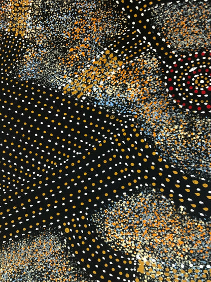 Gracie Morton Pwerle 'Bush Plum Dreaming' painting 90x60cm