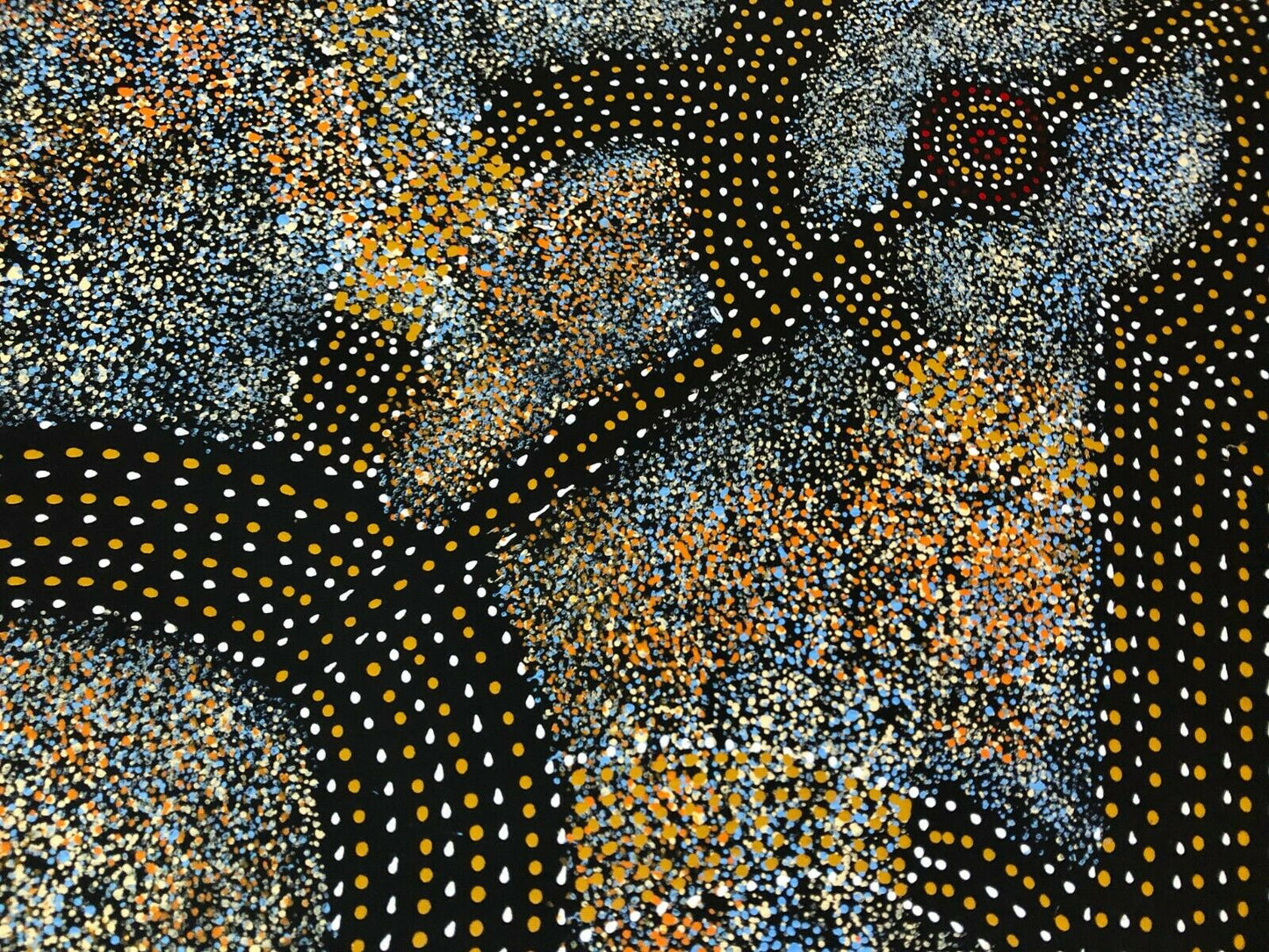 Gracie Morton Pwerle 'Bush Plum Dreaming' painting 90x60cm