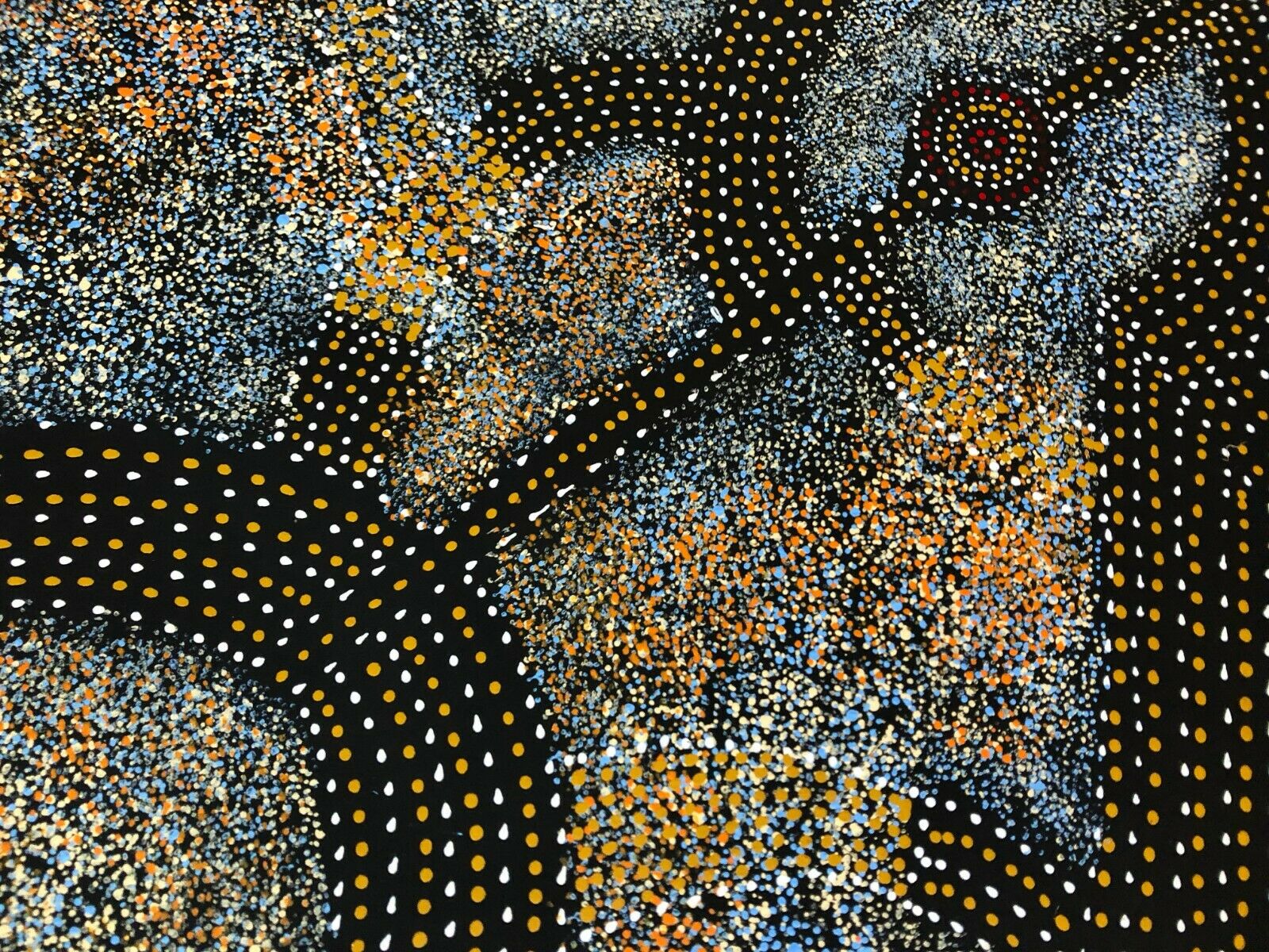 Gracie Morton Pwerle 'Bush Plum Dreaming' painting 90x60cm
