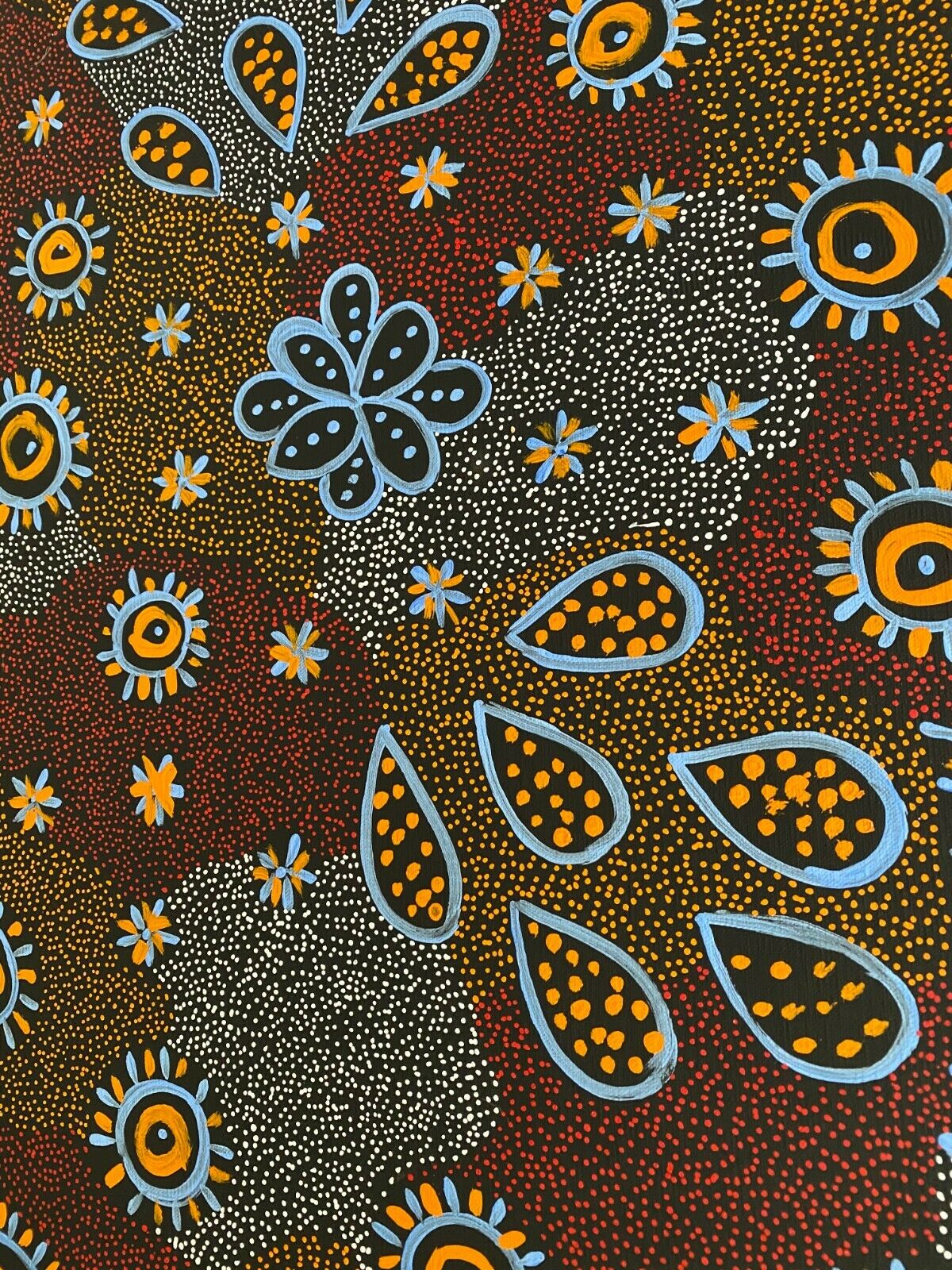 Freda Price Pitjara 'My Country' painting 100x50cm