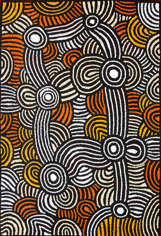 Fiona Young Napanangka 'My Country' painting 89x61cm